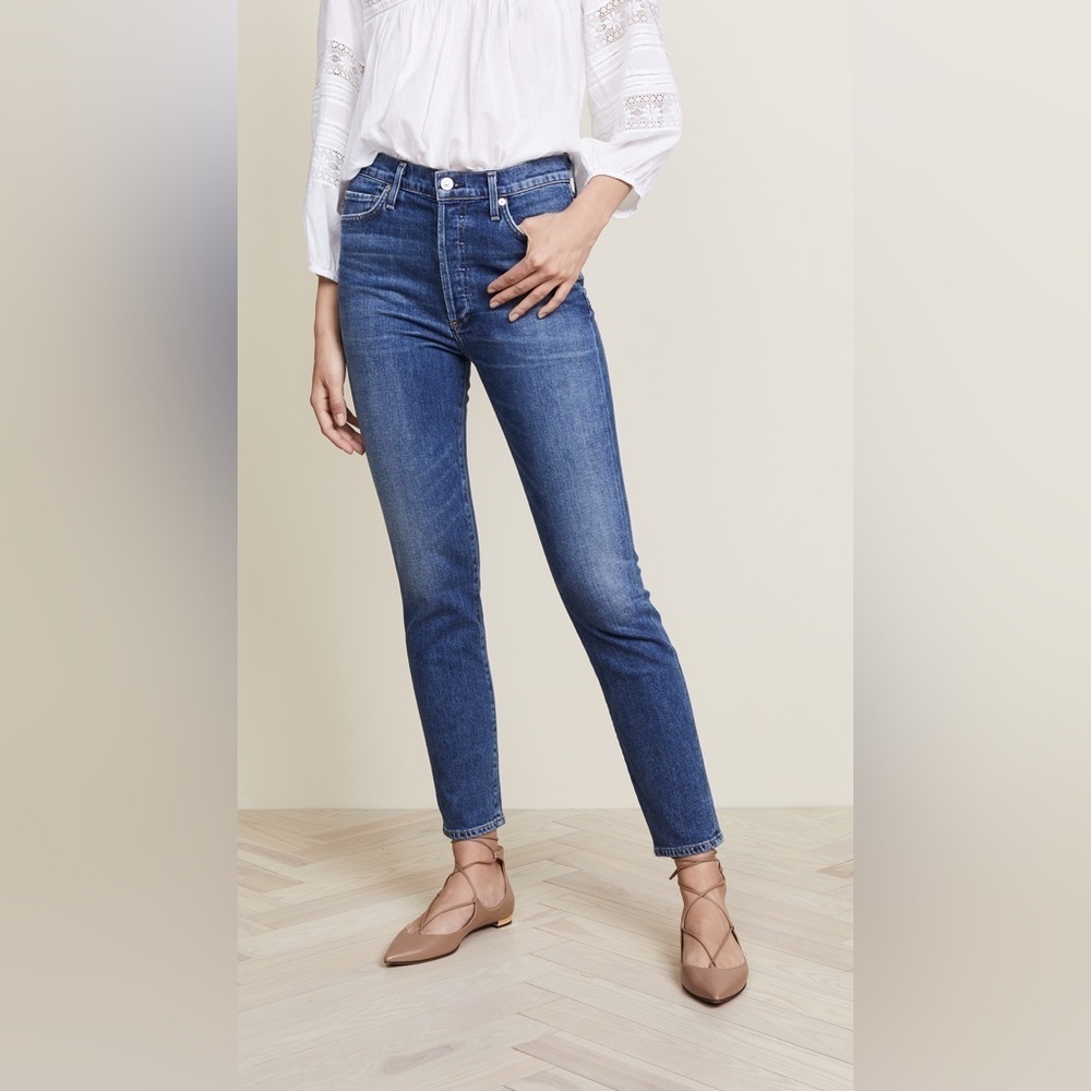 Citizens of Humanity Olivia high rise slim ankle jeans